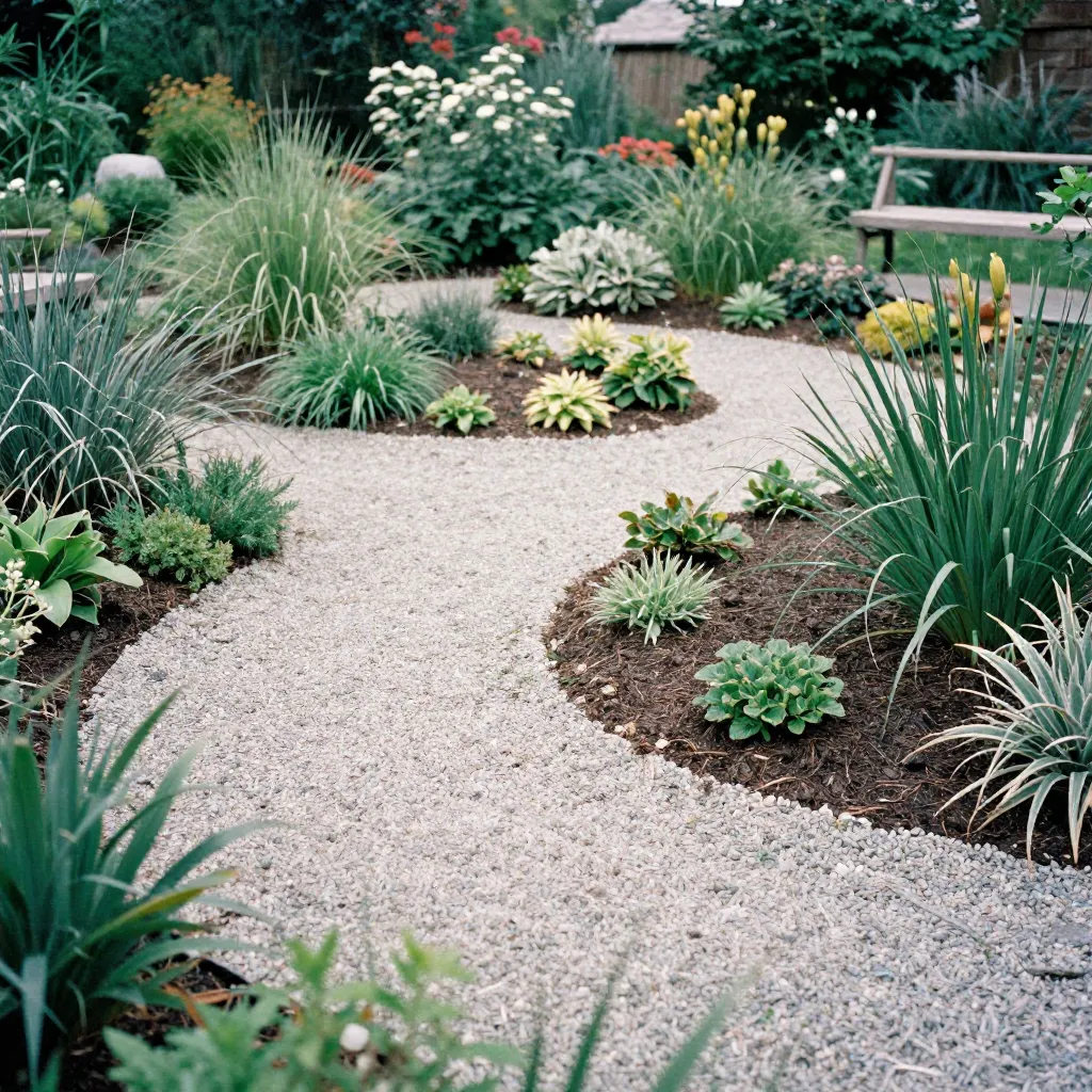 Thermal visualization of garden surface materials